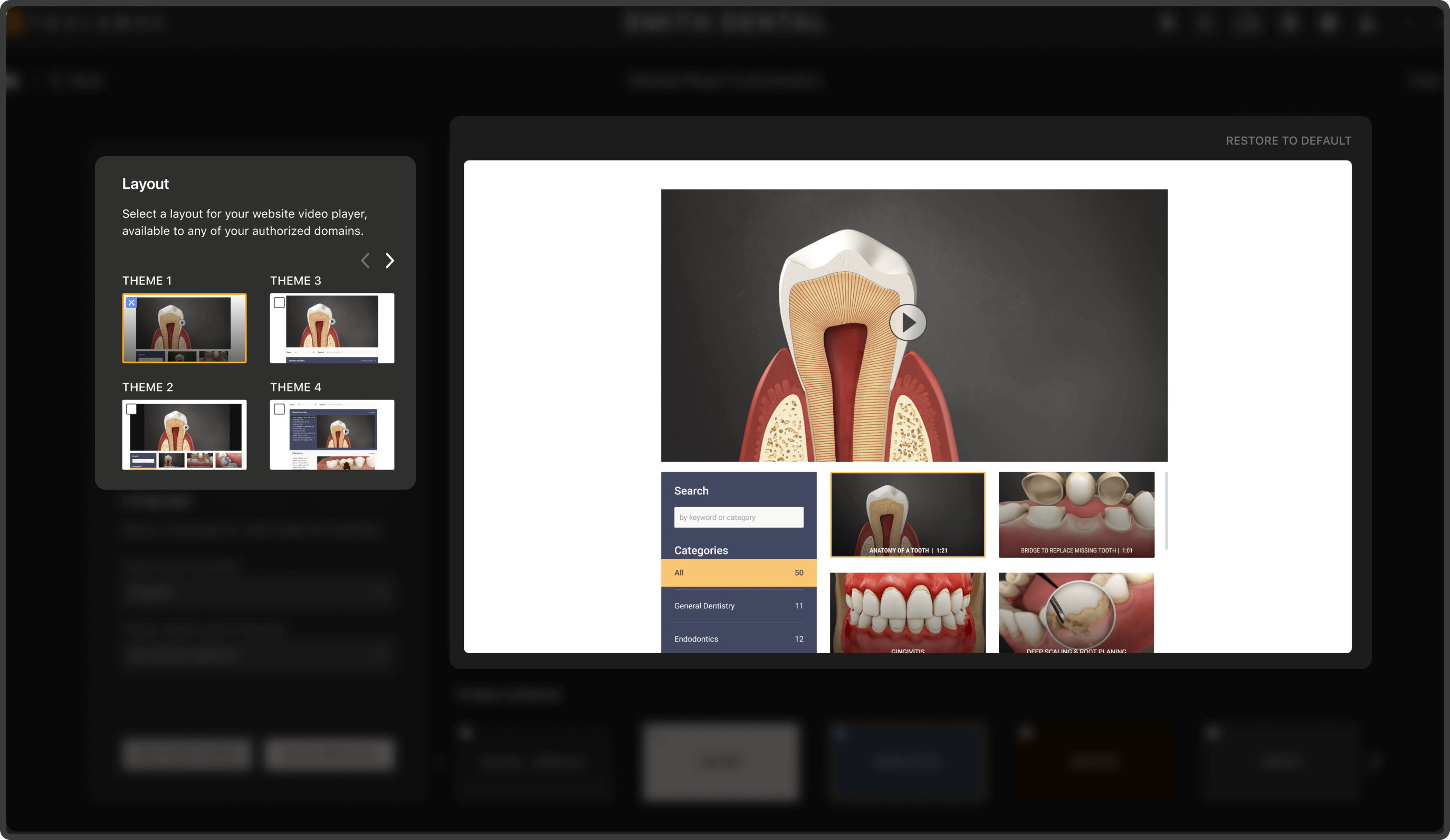 Customize your own player layout.